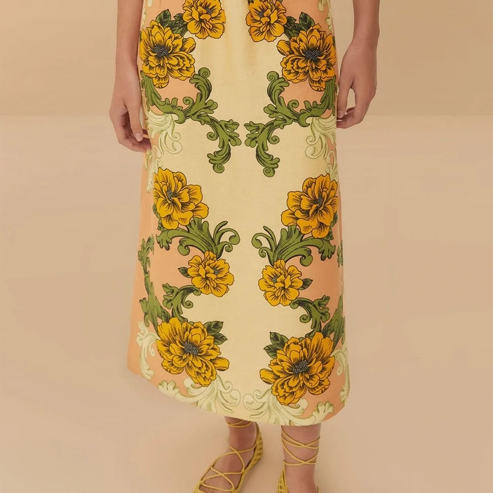 FARM Rio Linen Skirt - Picture 2 of 7